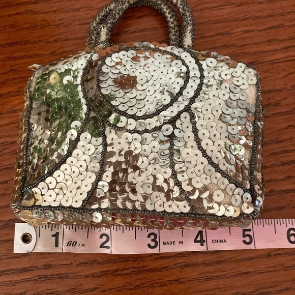 Hand Made Sequin  Purse Made in Czechoslovakia Mini - Picture 6 of 9